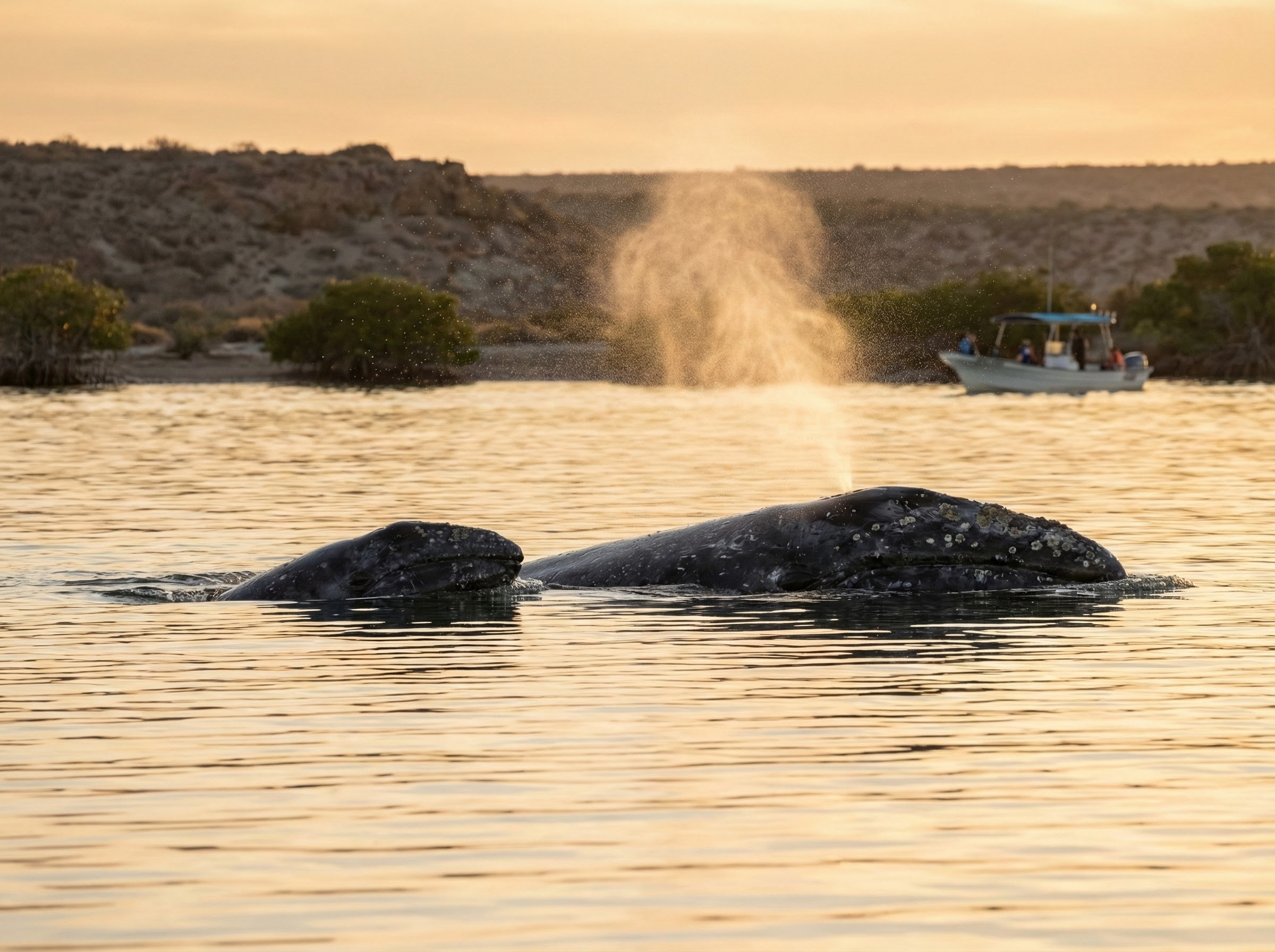 Gray whale in Baja California